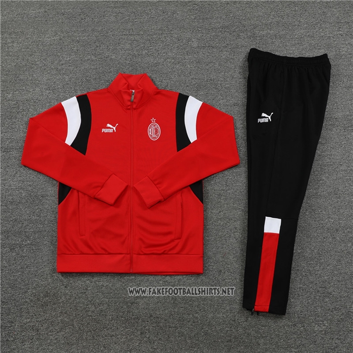 Jacket Tracksuit AC Milan Kid 2023-2024 Red